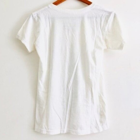 Disney Store T-Shirt XS Tinker Bell 'Believe' Graphic V-Neck White - Picture 4 of 8